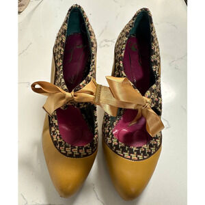 Poetic License Ribbon Tie Mary Jane Wedge